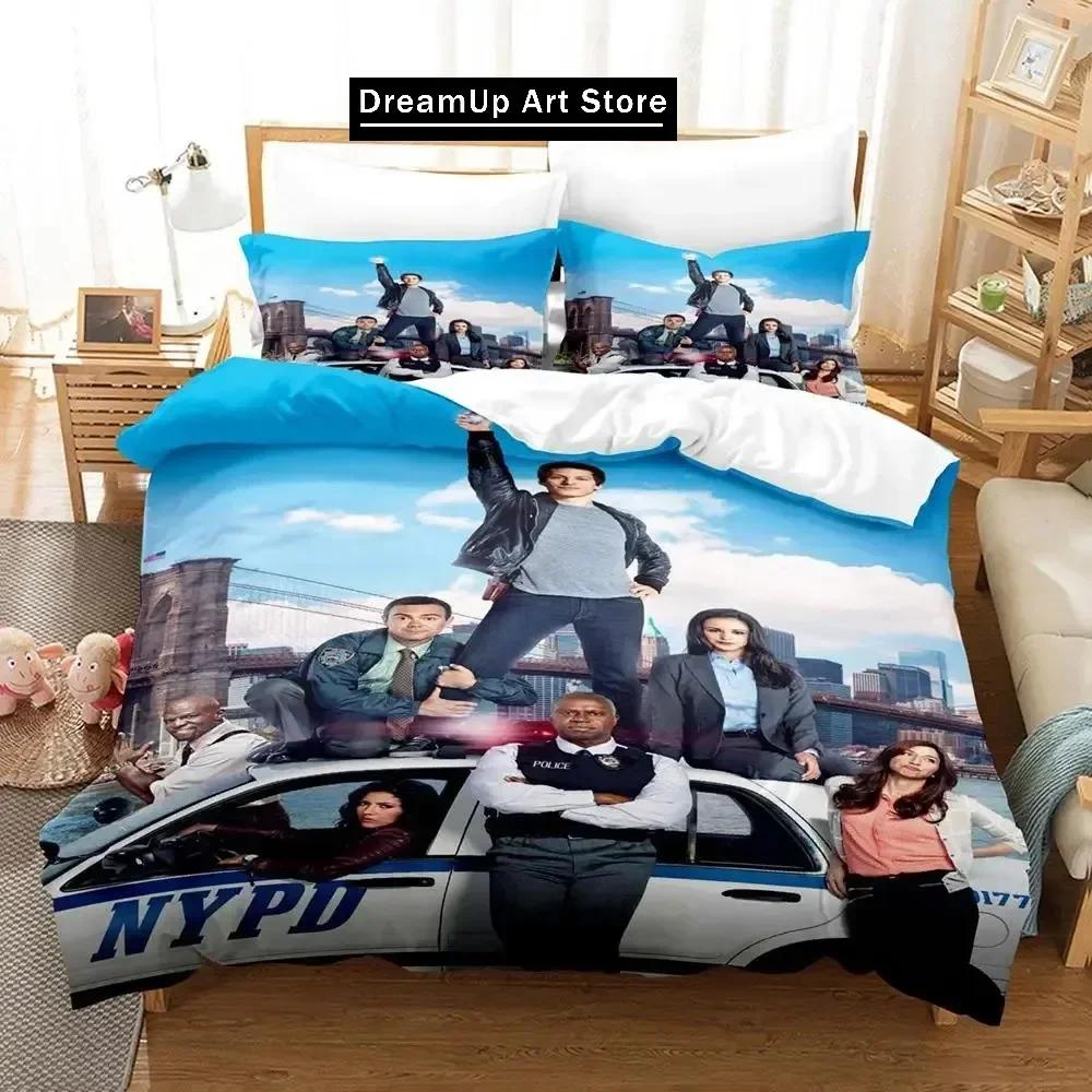 Trend Brooklyn Nine-Nine Bedding Set Single Twin Full Queen King Size Bed Set Adult Kid Bedroom Duvetcover Sets Anime Bed