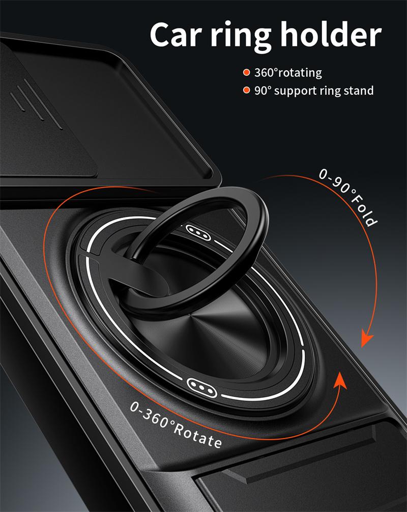 Бронированный чехол для Samsung Galaxy A37 A56 A36 A16 A26 A06 A17 A07 A55 A35 A25 A15 5G с магнитной подставкой-держателем, кольцом, защитой объектива