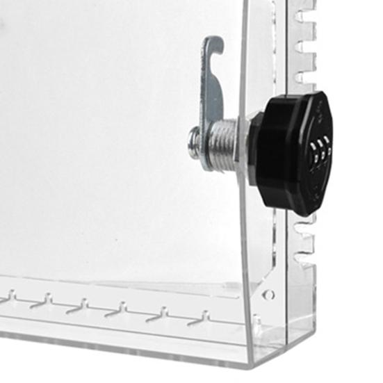 Прозрачная большая крышка для термостата с кодовым замком Высокопрочная Легко устанавливаемая Крышка для замка кондиционера Защита термостата