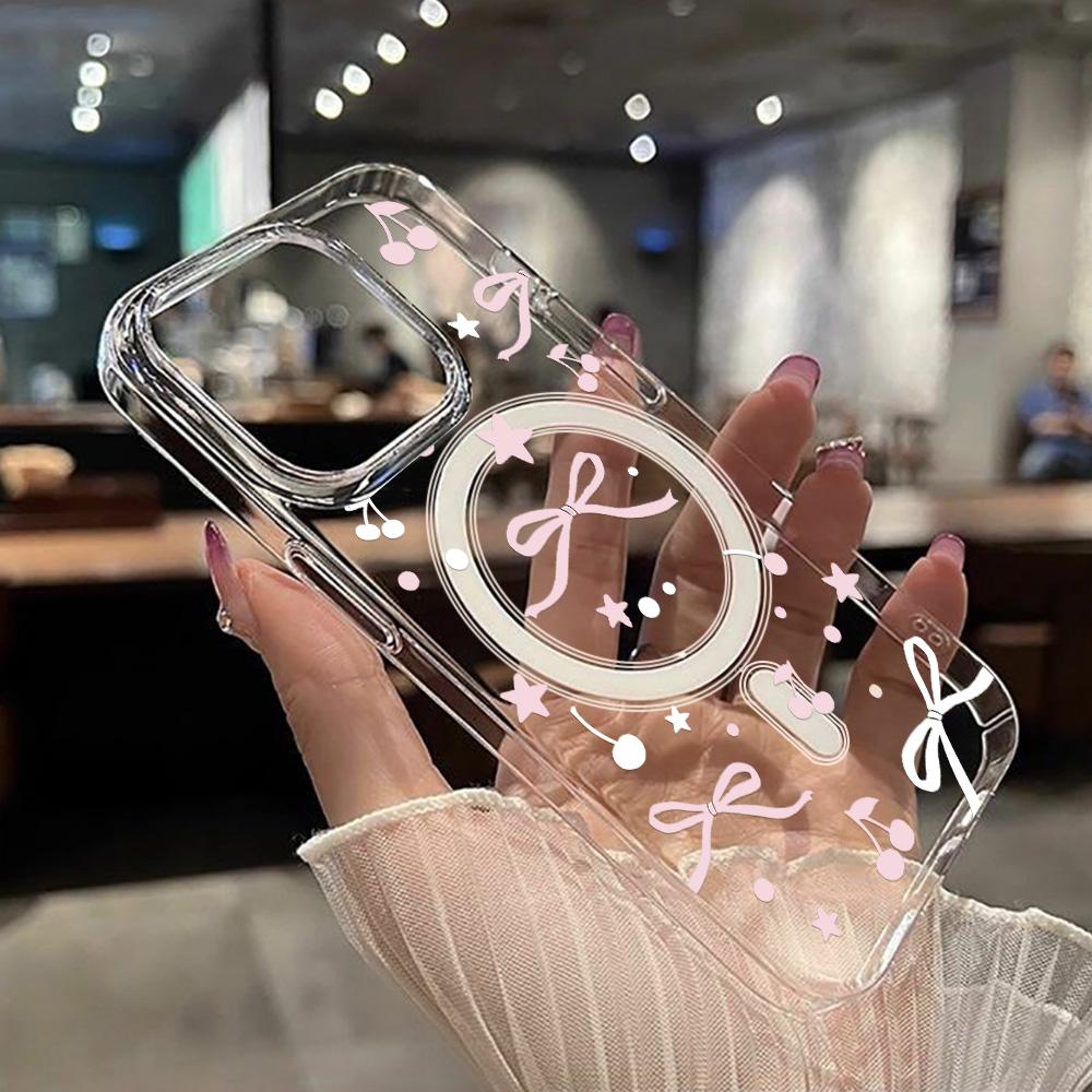 Магнитный чехол для телефона для iPhone 12 14 16 17 Pro 17 16 15 14 13 12 Pro Max 12 13 14 15 16 Высококачественный противоударный чехол Полная защита Милый стиль