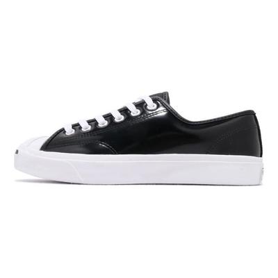 Jack Purcell Блестящая кожа Винтажная повседневная Нескользящая Износостойкая Низкие кеды Унисекс Черный