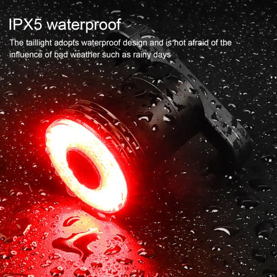 Умный задний фонарь для велосипеда, умный светодиодный задний фонарь для велосипеда, супер яркий, 5 режимов, водонепроницаемый, перезаряжаемый, интеллектуальный датчик тормоза, велосипедный фонарь