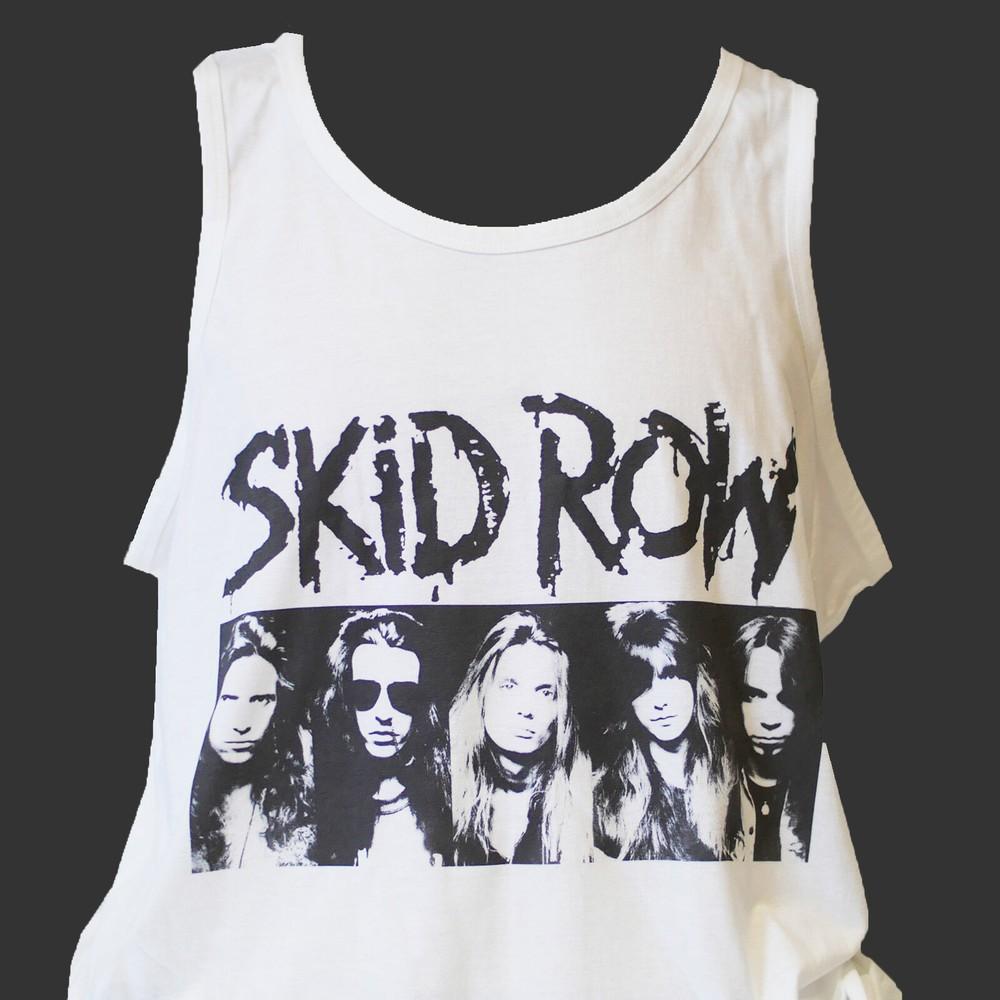 Skid Row Metal Rock TSHIRT vest top unisex white S2XL Unisex T-Shirt