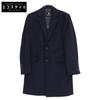 BLACK LABEL CRESTBRIDGE Navy 2017 51B10-703-28 Wool Chesterfield Coat Coat S NavyUsed