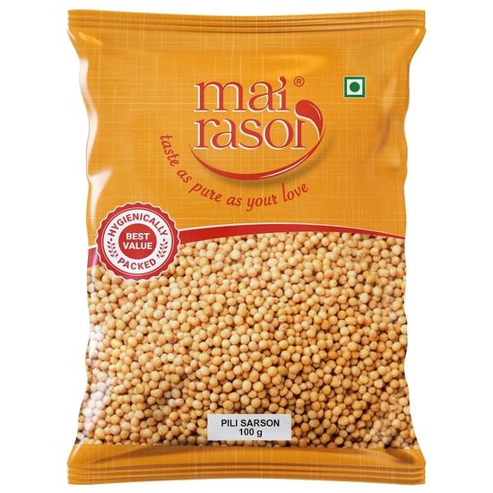 MAI RASOI Yellow Mustard Seeds/Peeli Sarson/Rai 100 Grams
