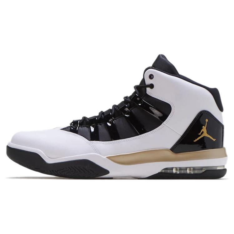 Jordan Max Aura White Metallic Gold Black AQ9084-107