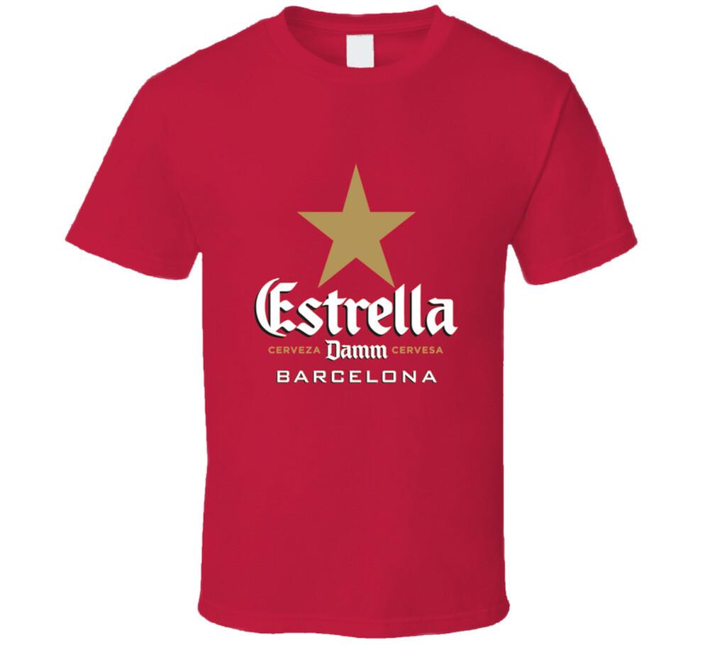 Футболка с изображением пива Estrella Damm Barcelona