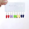 5 Pair Set Small Fresh Colored Resin Pendant Earrings Luminous Turtles Lollipop Ducks Rainbow Cat's Paws Dices Earrings Female