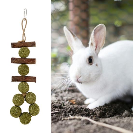Игрушка для жевания хомяка, кролика, игрушки для жевания, коренной стержень для чистки зубов, здоровый травяной шарик, игрушка для хомяка, аксессуары для домашних животных