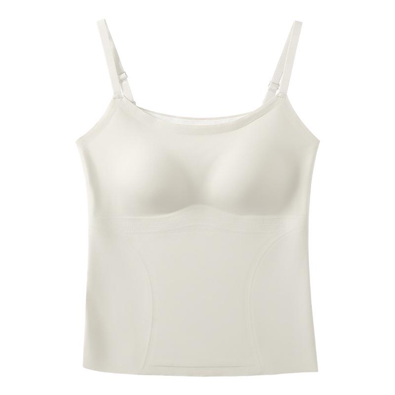 Женский базовый слой L3 из шерсти и шелка, фланелевый, с чашечками и покрытием