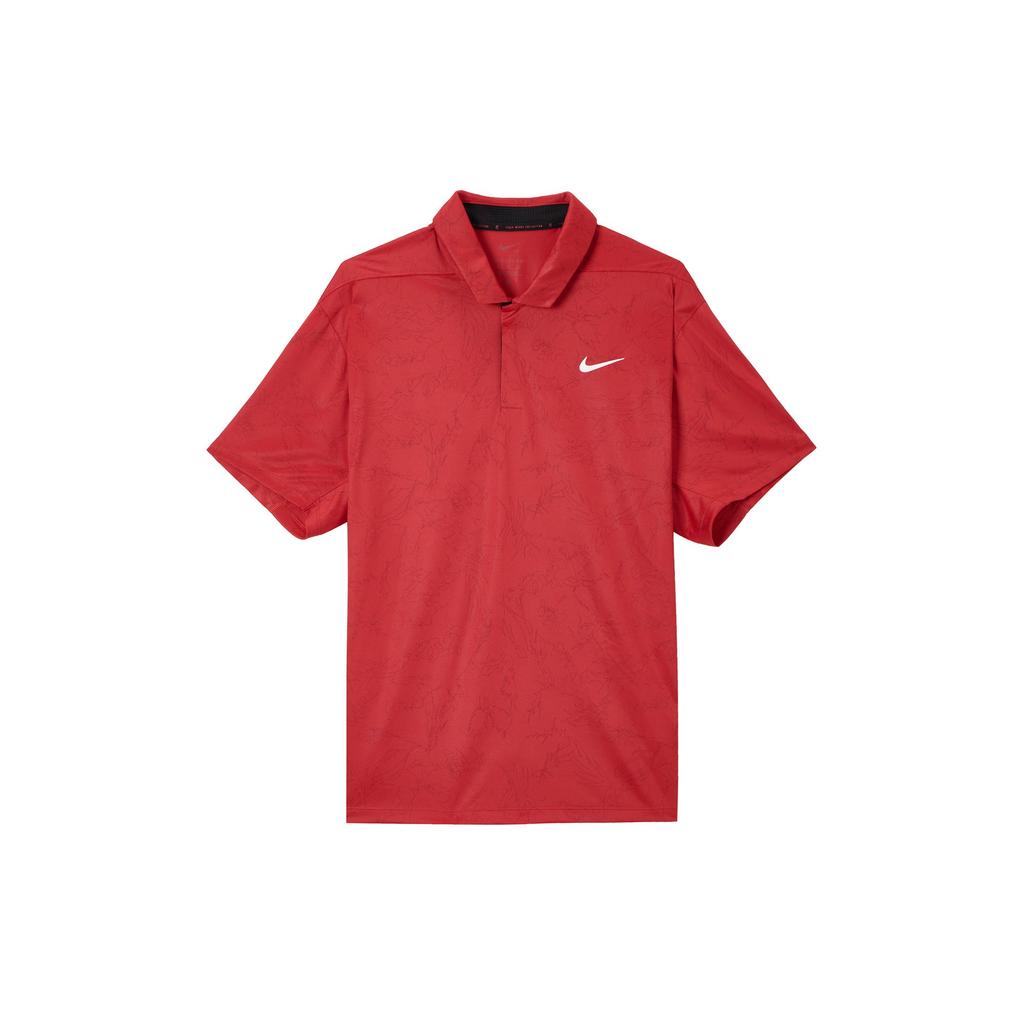 Nike Мужские рубашки-поло Красный воротник-поло Умеренный прямой крой DZ5381-687
