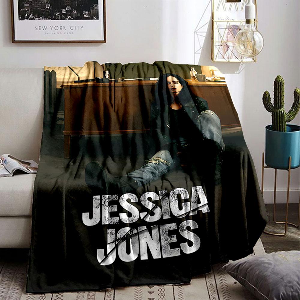 Jessica Jones on Dark Blanket for all seasons blanket lunch break throw gift