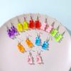 Lovely Resin Bear Drop Earrings for Women's Jewelry Cute High Quality Multicolor Brinco Fashion Gift