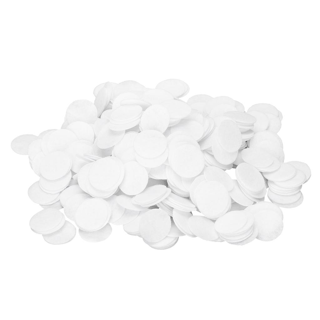 500Pcs Nonwoven Round Piece DIY Felt Crafts Cloth Flake Accessories Chip Hair Decoration 25mmWhite