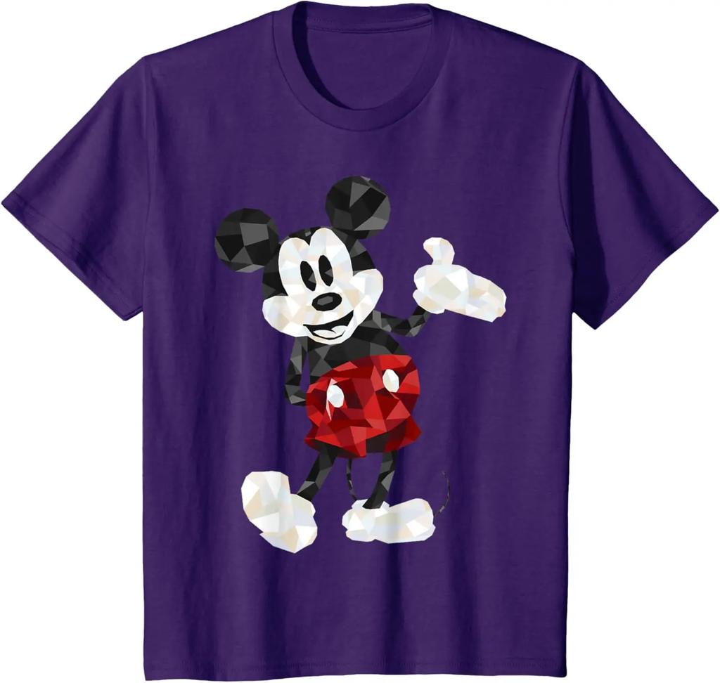 New Mickey Mouse Poly Mickey Portrait Fashion Casual T-Shirt S-4XL Four Seasons Unisex