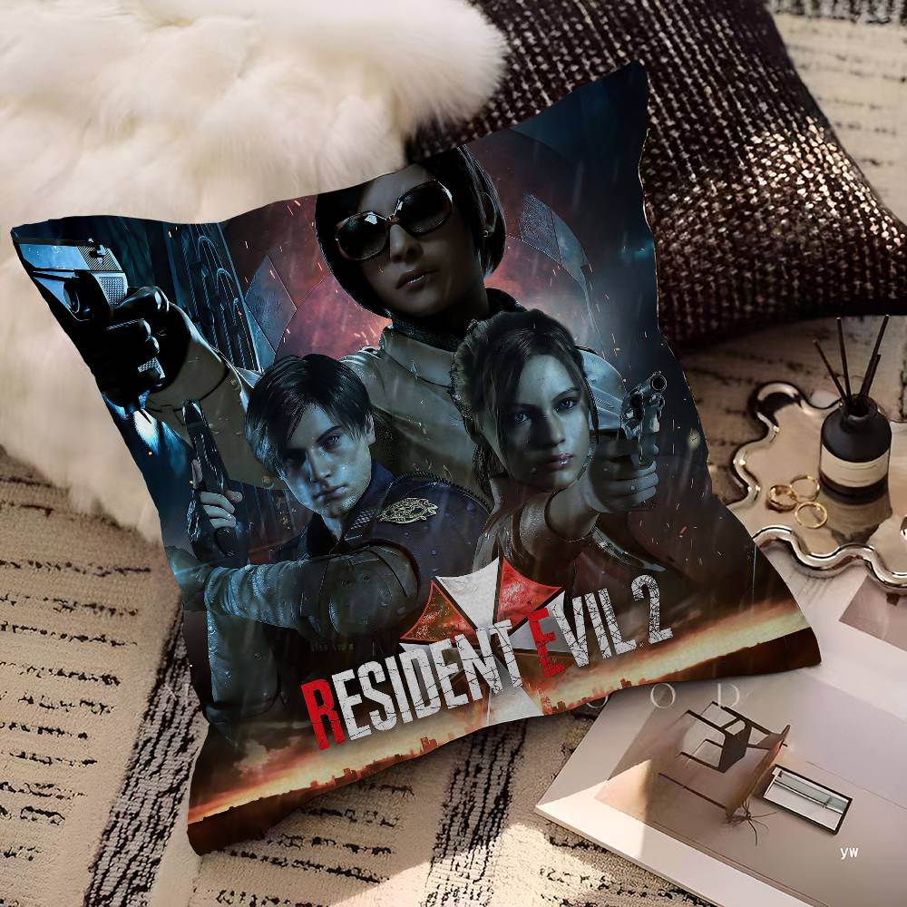 Fashion R-resident Game E-evil Maple Design Cushion Cover Happy Autumn Harvest Decor Holiday Decorati Pillow Cover