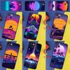 Синтвейв 80-х Ретро Неоновый vaporwave Чехол для телефона Для iPhone 16 Pro Max 11 12 13 Mini 14 15 Pro Max XR 16e 15 16 Plus Защитный корпус