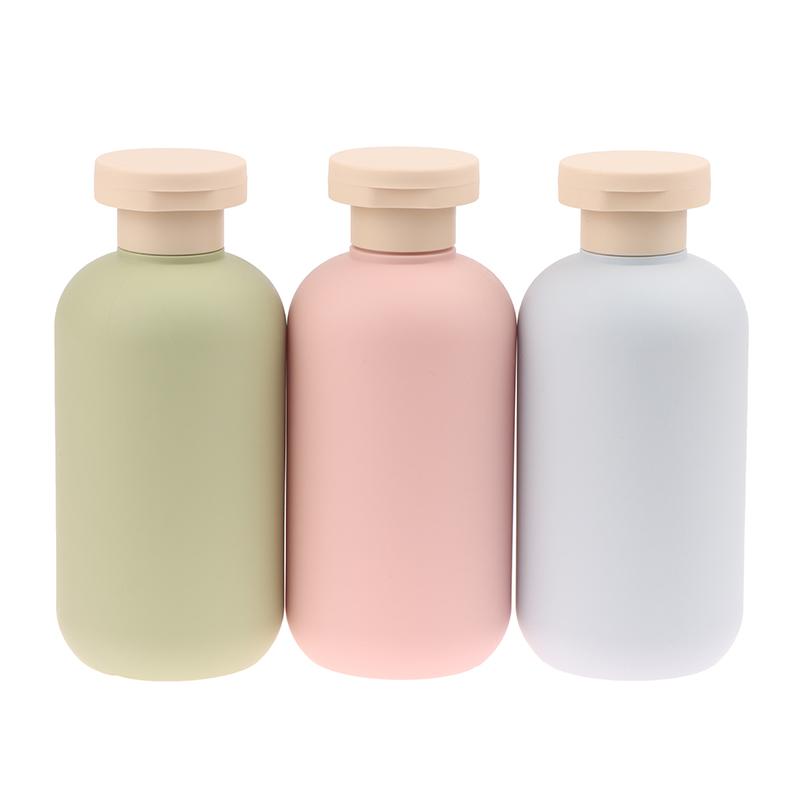 2 шт. 100/200 мл Синий Зеленый Розовый Пустой Пластиковый Флакон с Дозатором для Лосьона Шампуня Флакон с Крышкой Флип Косметические Контейнеры Многоразовые Флаконы
