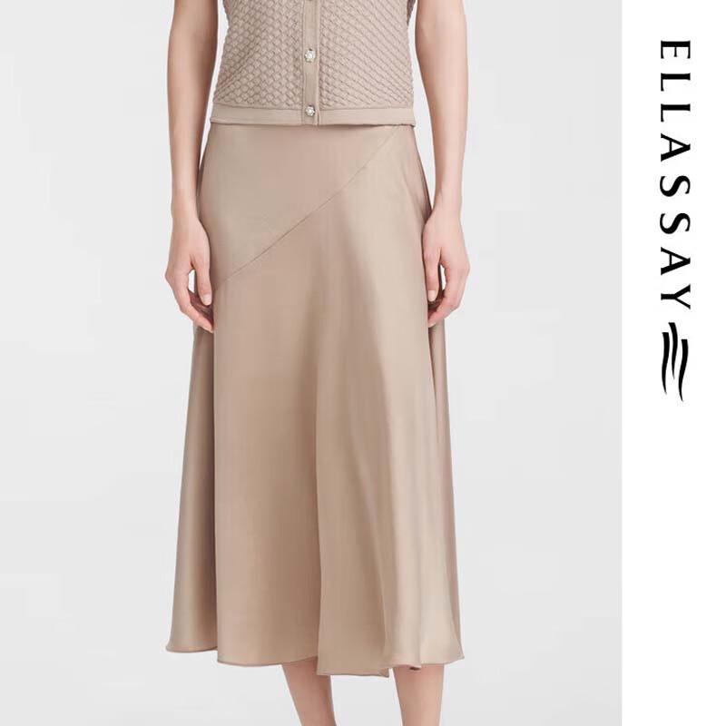ELLASSAY Струящаяся юбка из триацетата с асимметричным подолом