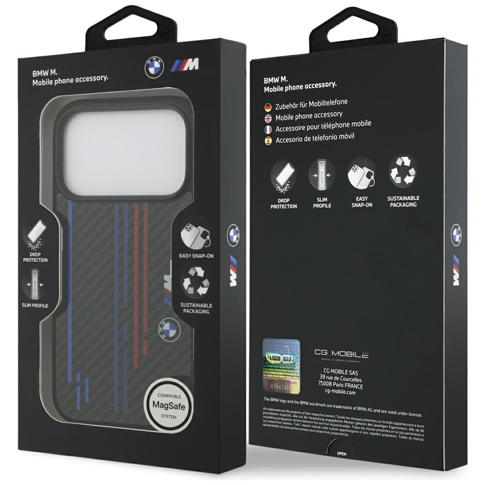 BMW M Kevlar Lines & Logo MagSafe Case for iPhone 17 Pro Black