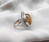 Citrine Ring: Handmade Sterling Silver Boho Jewelry, November Birthstone
