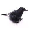 1-5PCS Halloween Simulation Black Feather Crow Model Realistic Raven Ornament Spooky Haunted House Party Decoration Props