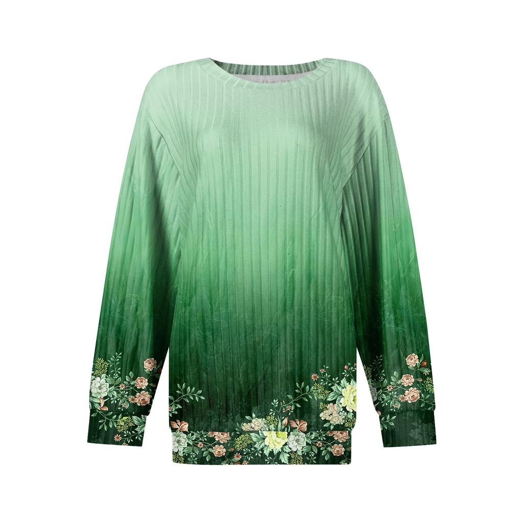 Женский принт Легкий Топ с круглым вырезом из матового хлопка