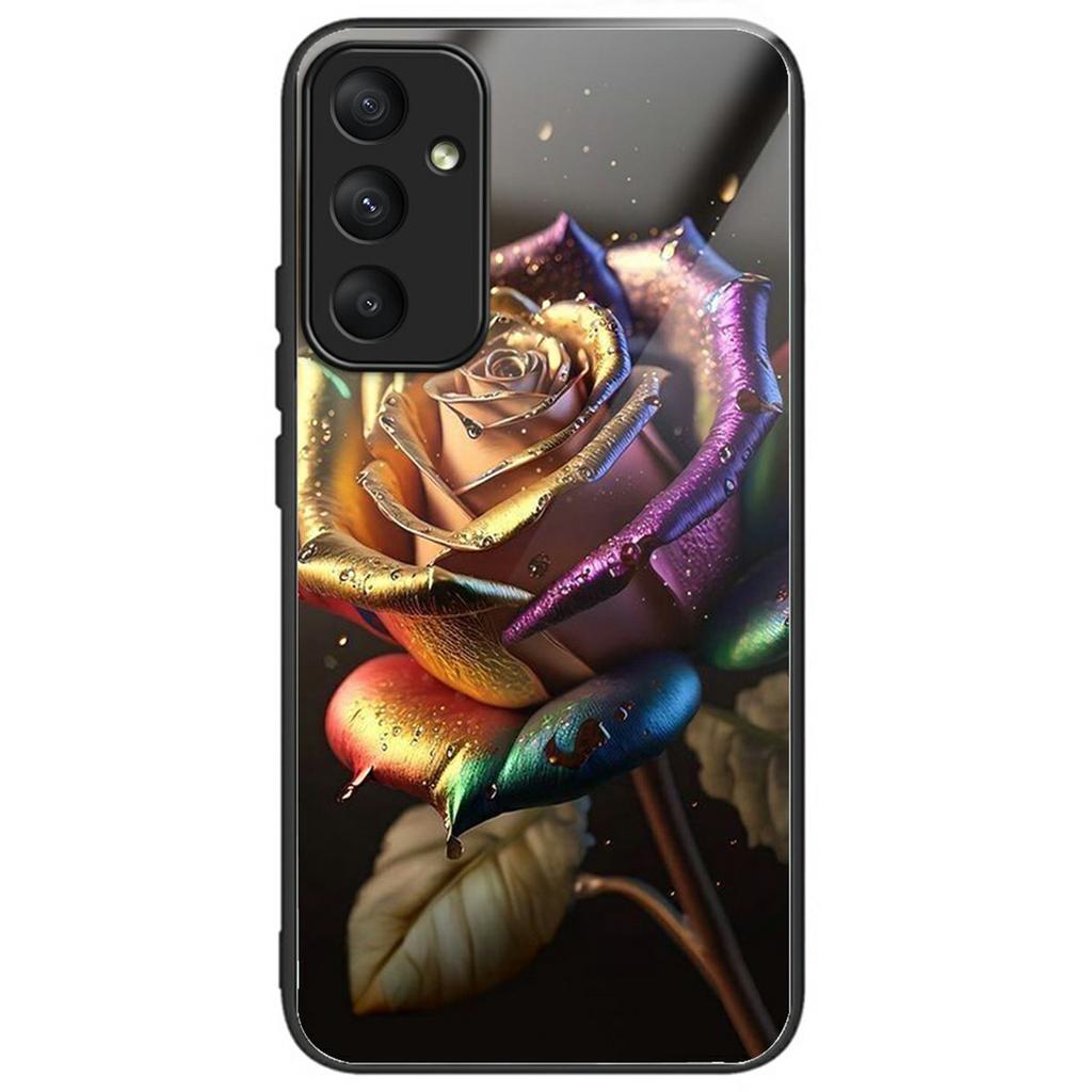Чехол для Samsung Galaxy S25+ из закаленного стекла и ТПУ, противоударный, с печатью узора, чехол для телефона