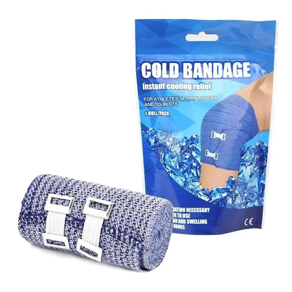 Elastic Cooling Tape Self Adhesive Muscle Recovery Tap Pets Ice Bandage  Athletes