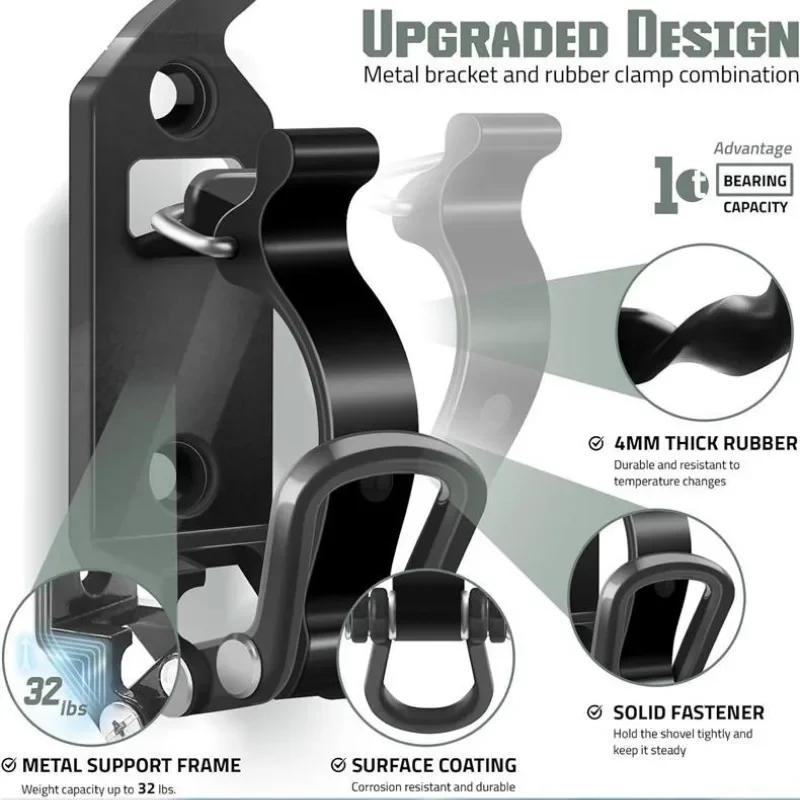 Вращающийся на 360 градусов держатель, универсальное крепление для лопаты, прочное настенное крепление, кронштейны для крепления лопаты, крепление для багажника на крышу, аксессуары