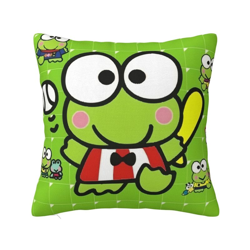 Подушка с мультяшным персонажем Керо Кero Keroppi Sanrio Аниме Современная наволочка Декор для дома Подушка на стул