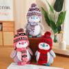 Cute Penguin Plush Toys Wearing Hat Scarf Kawaii Penguin Plushies Stuffed Doll Xmas Birthday Gifts for Boys Girls Home Decor