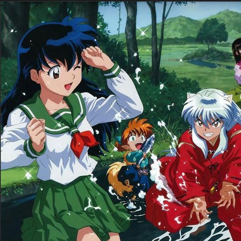 4 шт. комплекты, аниме, косплей костюм InuYasha Kagome Higurashi, женская униформа для девочек, рубашка, юбка, костюм на Хэллоуин, карнавал, косплей костюм для взрослых