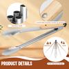 Stainless Steel Barbecue Food Tongs with Wavy Edges Strong Heat Resistance Ergonomic Handle Kitchen Cooking Tongs