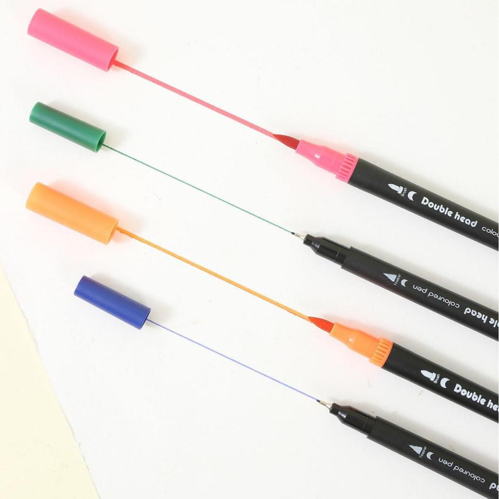 Набор двухсторонних акварельных ручек - 120, 72, 60 цветов с мягкими наконечниками для детского творчества и рисования