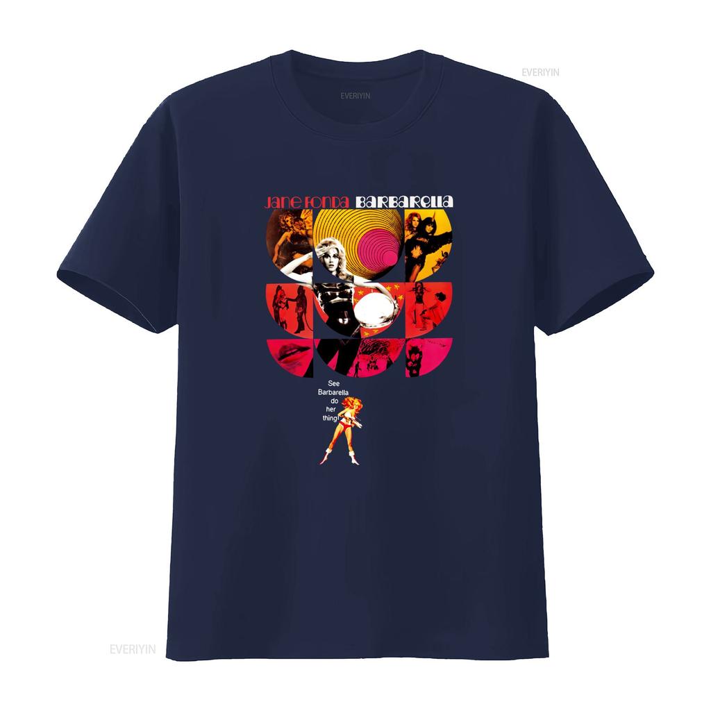 Barbarella Queen V2 T Shirt 1968 Vintage Poster Print All Sizes S 5xl Long S Vintage Casual Soft Slightly Breathable