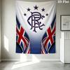 Rangers Fc Pattern Wall Tapestry Aesthetic Wall Hanging Printed Fabric Blanket Decorative Tapestries for Bedroom Living Room Home Decor