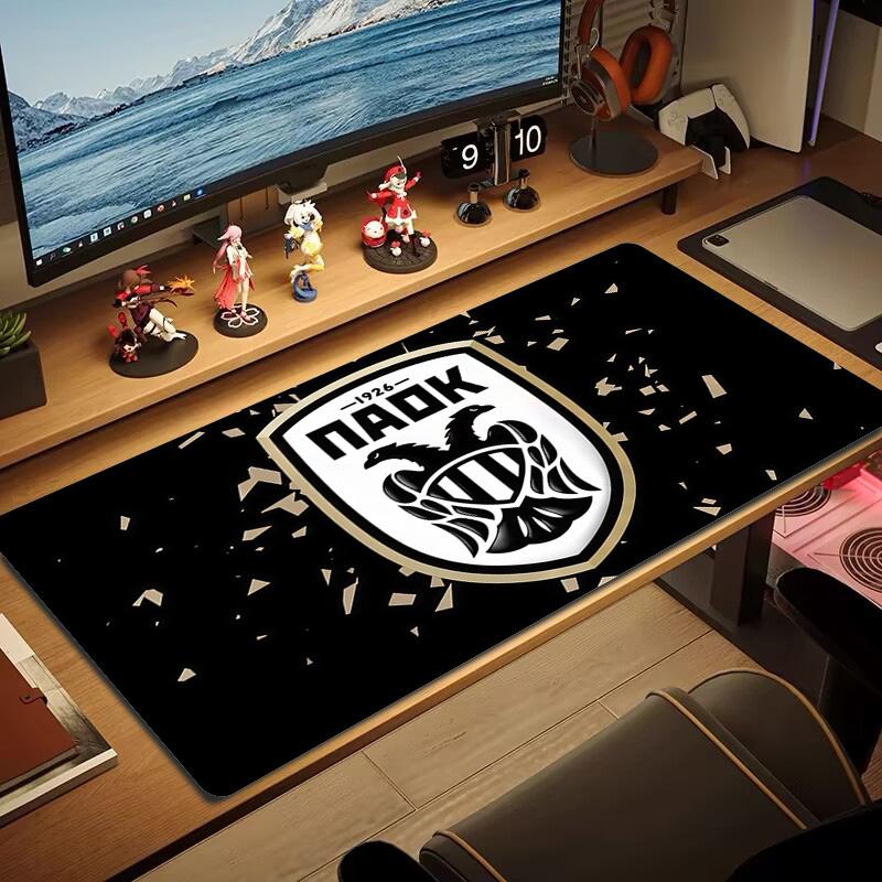 PAOK Принт Подушка Нескользящий Коврик для Ноутбука Планшета Большой Коврик для Мыши XXL Коврик Мини-ПК Игровой Коврик С Замком по Краю