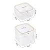 With Lid Mini Trash Can Dust Proof Desktop Storage Box New Transparent Storage Box  Workstation