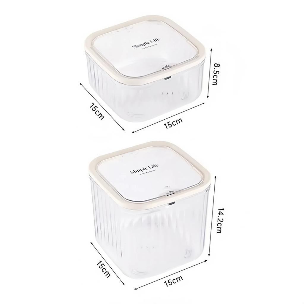 With Lid Mini Trash Can Dust Proof Desktop Storage Box New Transparent Storage Box  Workstation