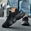 Men'S Plus Size Thick-Sole Light Casual Sports Shoes Four Season Soft-Sole Outdoor Running Shoe Fashion Breathable Mesh Sneakers