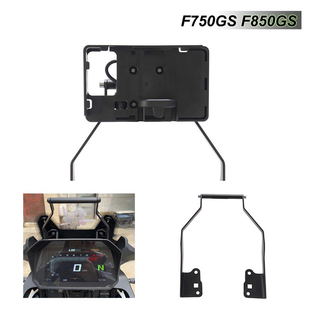 Motorcycle GPS Navigation Bracket Front Bar Stand Mobile Phone GPS Holder Charging Bracket Replacement for F750GS F850GS