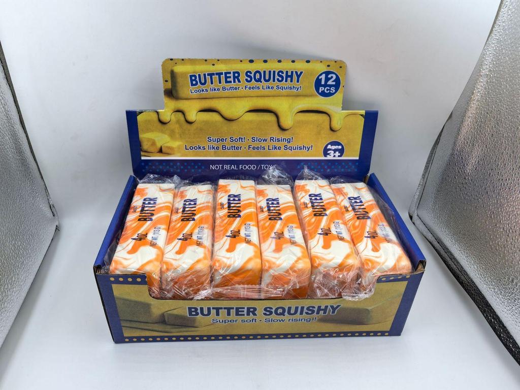 Мягкая Сжимаемая Палочка Масла Игрушка для Снятия Стресса - Медленно Возвращающийся Хлеб для Сжимания