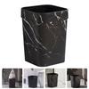 Black Bathroom Decor Marble Trash Can Garbage Car Square Office Black Bathroom Decor Plastic for