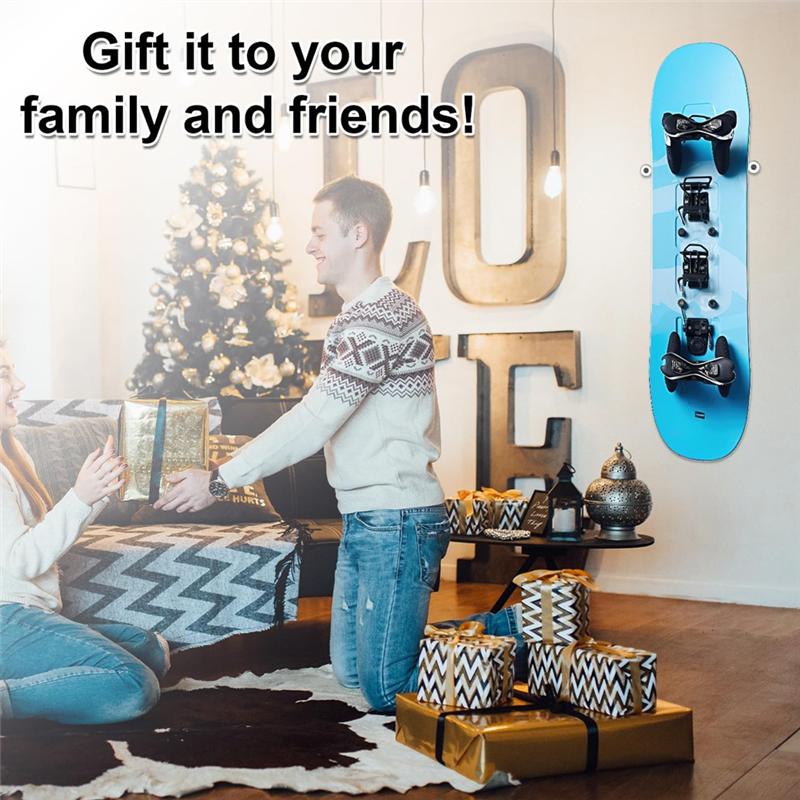 ABBY-4-Piece Vertical Ski Hanger With Screw Expansion Anchors Vertical Ski Storage To Safely Store And Display Your Skis