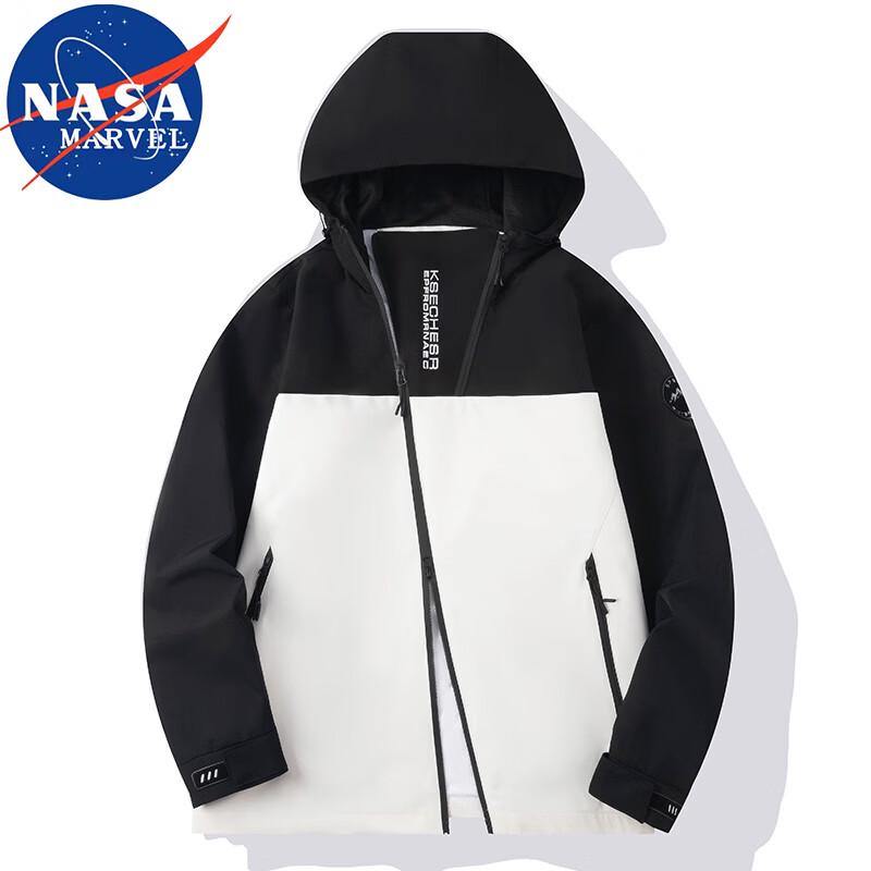 Мужская повседневная уличная куртка с капюшоном NASA MARVEL