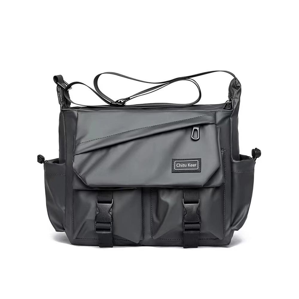 Мужская сумка-мессенджер кроссбоди рюкзак большой вместимости, модный тренд 2025, удобная для поездок на работу, простая однотонная