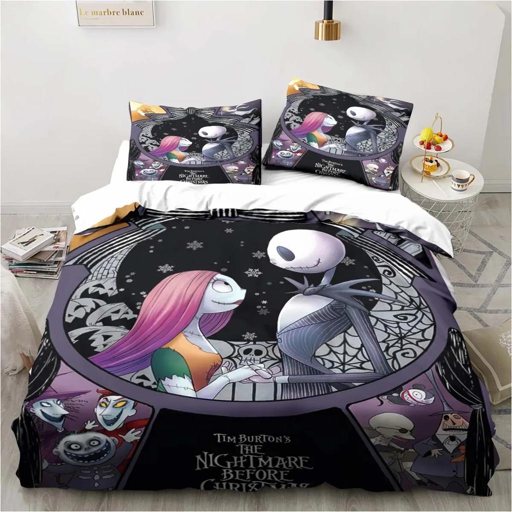 Horror Movie Cover Digital Print Polyester Bedding Sets Child Kids Covers Boys Bed Linen Set For Teens King Size Bedding Set