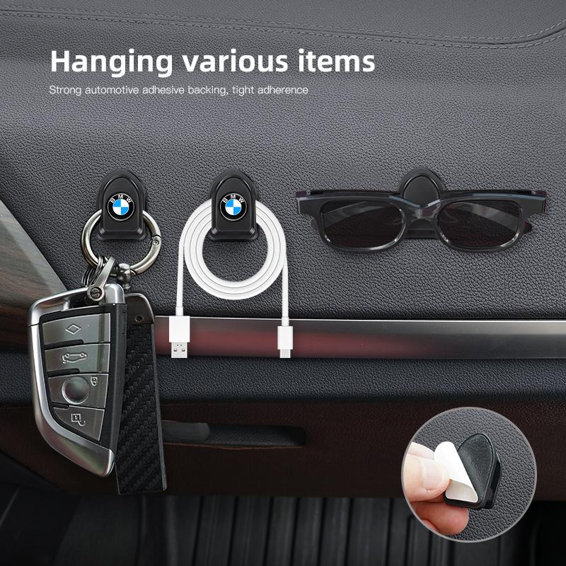 For BMW G80 G07 G42 G14 M2 M3 M4 M5 M6 M7 M8 Car Mini Hook Seat Back Concealed Multifunctional Creative Car clip Hook Sticker