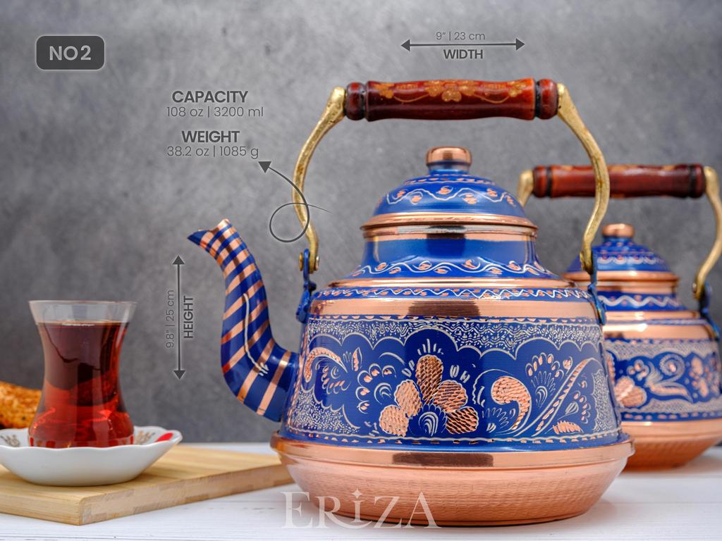 Чайник для плиты, прочный, тяжелый, медный чайник, заварочный чайник